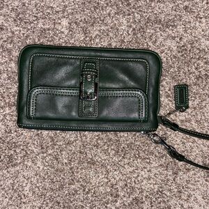 Vintage Coach Wristlet with Buckle Detail